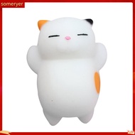 someryer|  Cute Cartoon Cat Squishy Toy Stress Relief Soft Mini Animal Squeeze Toy Gift
