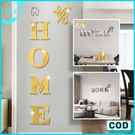 Home Wall Decoration 'HOME' 3D Modern Wall Decoration Home Aesthetic Wall Art Home Decoration 3D Emb