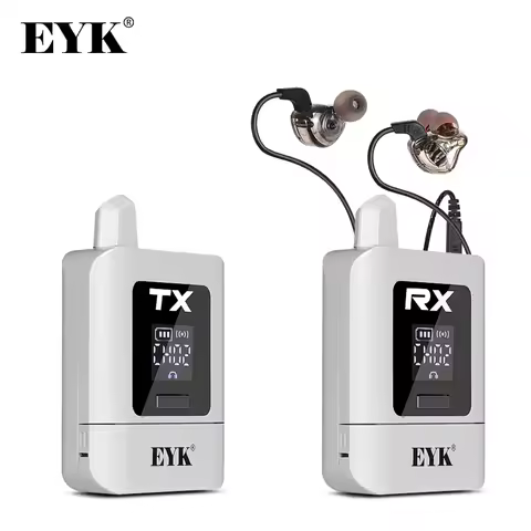 EYK EM11 Stereo In Ear Monitoring System 2.4G Digital Stable Transmission Rechargeable Wireless Earp
