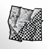 CAPITAL - Abstract chess pattern bandana scarf - multifunctional slayer - fashion accessories skena 