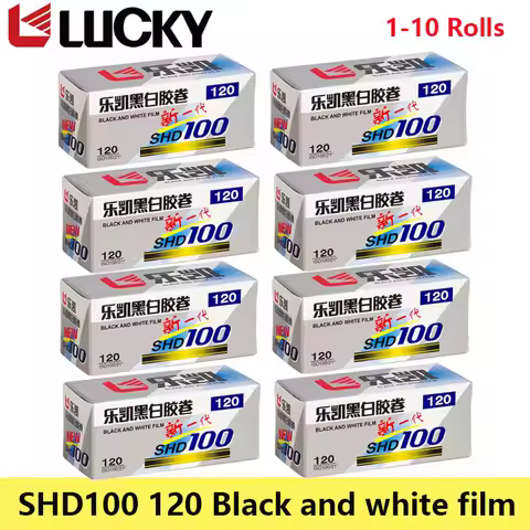 CHINA LUCKY SHD100 120 Black and White Film ISO100/21° Black and White Negative Film For Kodak Fujif