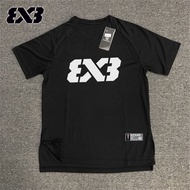 3V3 Summer Thin Breathable Sports T-Shirt American Short-Sleeved Shooting Suit Basketball Training Q