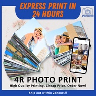 PROMO 4R Photo Print Express 50pcs/100pcs GET IN 1 DAY (Glossy Photo Paper)