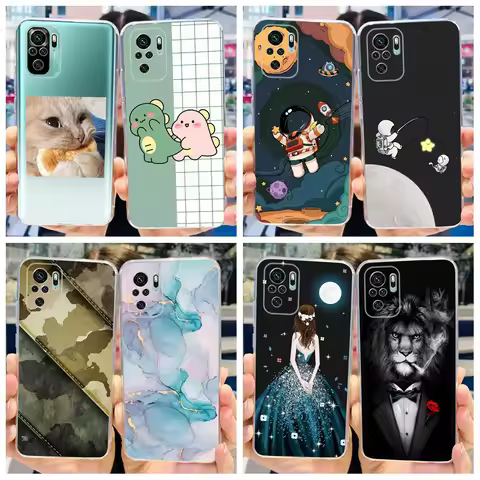 Case For Redmi Note 10 Case Note 10S Silicone Soft Clear Protector Cover For Xiaomi Redmi Note 10 Pr