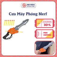 Đồ Chơi Nerf Xốp CƯA MÁY PHÓNG XỐP LAUNCH GUN Dạng Đao - Nhựa ABS An Toàn Với Trẻ Em