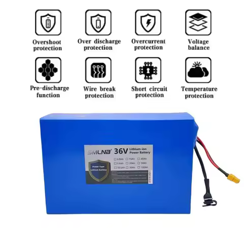 🏆🏆🏆 36V 30Ah 10s6p 21700 Lithium Battery Pack 42V 500w 800w 1000w 1200w 1500w Batteries Cell Built i