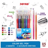 Color Gel Pen JOYKO GPC-309S 1 SET 8 Colors 0.5 mm/ Color Gel Pen/ Color Pen