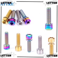 LET Fixed Bolt 16mm/18mm/20mm Outdoor MTB Cycling Titanium with Washer Bicycle Stems Screws