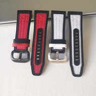Suitable for Seven friday Seven friday Double Red White Nylon Genuine Leather Watch Strap Free Tool 