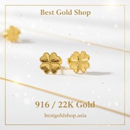916 Gold Earring Sui Sui Bing Clover Earring