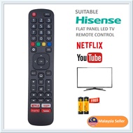 Compatible For Hisense Netflix Youtube Led Flat Penal Smart Tv Remote Control L1335V