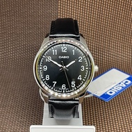 Casio MTP-V005L-1B4 Black Leather Analog Numeral Quartz Men's Dress Casual Watch