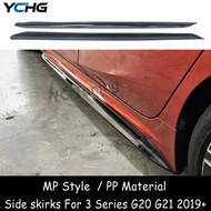G20 m performance Side Skirt for BMW 3 Series G20 G21 PP Material Side Bumper Extensions M Sport 320