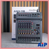 SOUNDVISION AMX-08 MIXER +++ เครื่องผสมสัญญาณ มิกเซอร์ อนาล็อก 8 CH ซาวด์ วิชั่น รุ่น AMX 08 AMX08 เ
