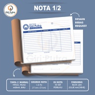 CUSTOM NOTE A5 COSTUME NOTE/ SIZE 1/2 F4 COSTUME NOTE 2 PLY