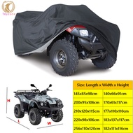 ATV Cover Waterproof Dust-Proof, 190T Oxford Cloth Heavy Duty 4 Wheeler Cover Protection, All Season Weather Proof Outdoor UV Protection, Elastic Bands Fixing Quad Covers Accessories