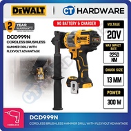 DEWALT DCD999N Cordless Brushless Hammer Drill with FlexVolt Advantage – Bare Tool (No Battery & Cha
