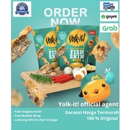 Yolk-It Salted Egg Fish Skin Telur Asin Snack Cemilan Halal MUI BPOM - Yokit Yolkit Yolkit Yolk-it