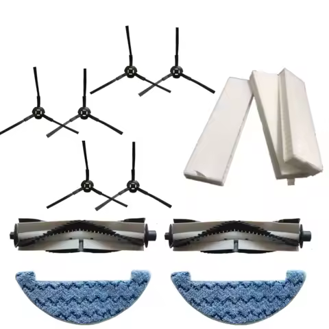 Main Brush Side Brush HEPA Filter Mop Cloths for ILIFE L100 A10 A10S A80 Pro,A80 Plus,A80 Max,A8 Max