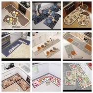 M (40*60+40*120cm) 2 in 1 Crystal Velvet kitchen mat / Rugs / Floor mats / Carpets / Door mats