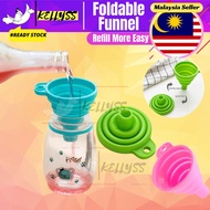 Foldable Funnel Collapsible Funnel Kitchen Tool DIY Food-Grade Folding Silicone Funnel Household Liq