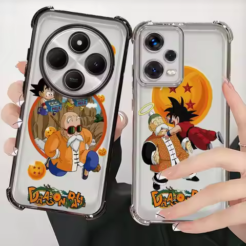 Cute Cartoon Dragon Ball Clear Cover Phone Case for Xiaomi Redmi A3X A5 K80 5G K80 Pro A3 14C 13C