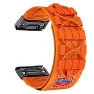 Dây Đeo Nylon Dệt Mới Cho Garmin Fenix 8 AMOLED 47mm 51mm Vòng Đeo Đồng Hồ Thể Thao Dây Đeo Đồng Hồ 