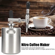 Nitro Cold Brew Coffee Maker Stainless Steel Keg Nitrogen Machine Dispenser System Kit