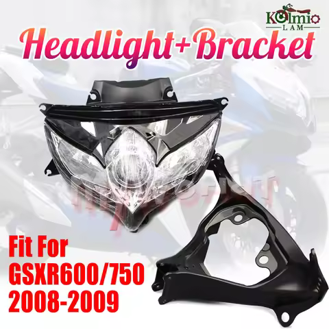 Fit For Suzuki GSXR600 GSXR750 2008 - 2010 K8 K9 Headlight Assembly Headlamp Light + Bracket GSXR 60