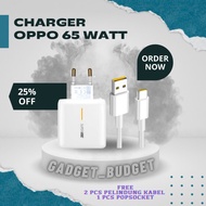 65w charger oppo super vooc original type c fast charging 65 watt - bubble wrap