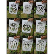Spanish League Club logo Stencil/print // size A4