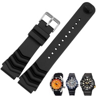 18mm 20mm 22mm Black Silicone Rubber Strap for Prospex Ananta Diver Scuba Suitable for SEIKO DIVER'S Watch Band