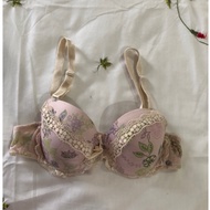 Si bra size 70/75 B pink floral mesh