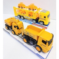 Transport Toy long carrier trailer set truck for boy kids Mainan Lori budak lelaki