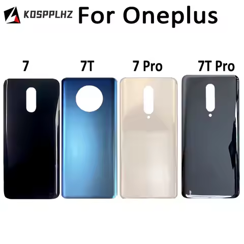 For Oneplus 7 7T Rear Glass Panel Battery Housing Cover For Oneplus 7 7T Pro Back Glass For 1+ 7T Pr