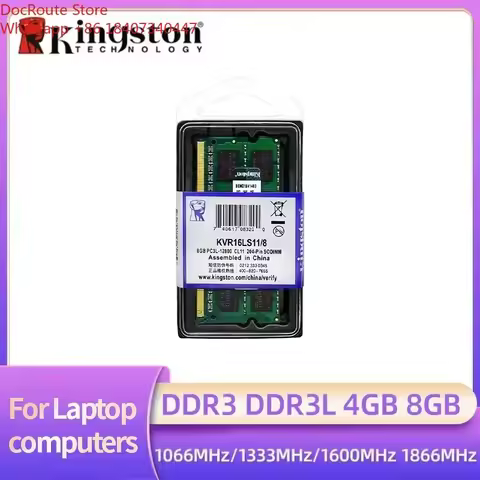 For Kingston 4GB 8GB DDR3L DDR3 RAM 1066 1333 1600 1866MHz PC3 8500 10600 12800 SO-DIMM Memory Modul