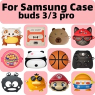 for Samsung Galaxy Buds3/buds 3 Pro Shockproof Headphone Case Cover Galaxy Buds 3 pro Shockproof Sil