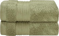 Five Queens Court Soma Washcloth 2Pc. Set, Eucalyptus, 13X13