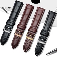 2024●♦ XIN-C时尚4 Genuine leather watch strap suitable for for/Tissot/ Longines and for/Omega/Rossini straps for men and women cowhide accessories 16 20mm