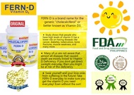 IFERN Original Fern D Vitamin D Cholecalciferol Miracle Pill Original Fern D 60 Soft gel Immune