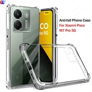 เคสใสสำหรับ Poco M7 Pro เคสหลังซิลิโคน Xiaomi M7 Poco Pro PocoM7Pro M7Pro Little M 7 Pro Poco M7 5G