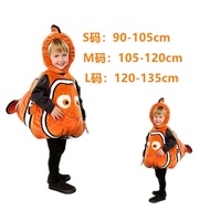 🔥Halloween Costume Nemo Clownfish Clothes Children's Marine Animal Cartoon Performance Costumes birthday costume Christmas gift