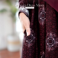 Dress Gamis Zameera Dress By Attin - royale burgundy pasmina gm