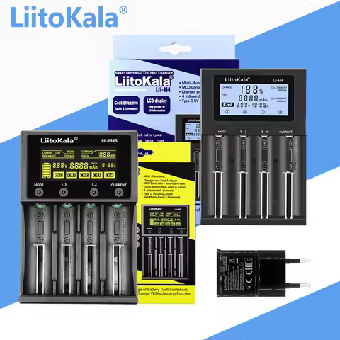 LiitoKala Lii-M4 Lii-M4S Lii-402 Lii-202 Lii-S2 Lii-S4+U1 3.7V 18650 18350 26650 14500 16340 NiMH li