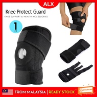 ALX Adjustable 4 Spring Knee Support Protect Guard Sport Lutut Laras Sokongan Melindungi Guard Sukan Lutut Kaki Sokongan