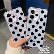 Simple Polka Dots Ice Mist Phone Case For Vivo Y78 Plus Y78+ Y77 Y77E Y76S Y76 Y74S Y73S Y72 Y53S Y3
