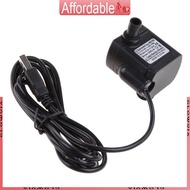 GLO Mini USB Pump DC3 5V-9V 3W Micro Submersible Water Pump with Adjustable Flow