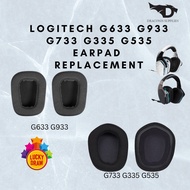 🔥𝗥𝗘𝗔𝗗𝗬 𝗦𝗧𝗢𝗖𝗞🔥Replacement Comfortable Earpads for Logitech G633 G733 G933 G335 G535 G635 G935 G633S