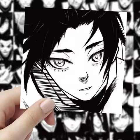 10/30/60pcs Anime BLUE LOCK Isagi Yoichi Stickers Black and White Graffiti Decals DIY Phone Laptop N