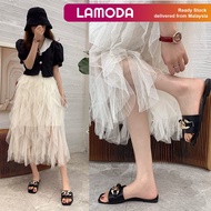 [35-42][Lamoda]HIKARI Women Sandals Kasut Wanita Slippers Shoe Flat Sandals Shoes Heel